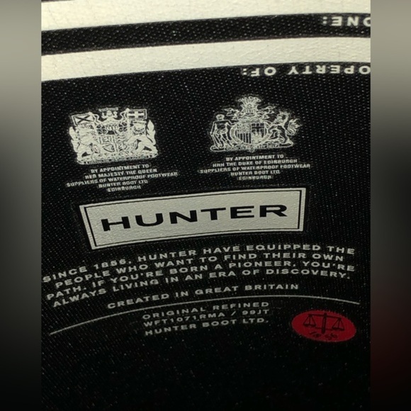 Hunter Women's‎ black Refined Tall Rain Boots size 10 brand new - Picture 5 of 5